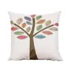 Almohada de lino Suministro Chongyi Almohada de lino Sin relleno Árbol de la vida Imagen Impresión digital Decoración de lino Venta al por mayor
