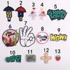 Parche Adhesivo de Tela Bordado Parche Bordado para Computadora Sello Bordado para Computadora Parche Decoración Ropa Fresa Hombrecito Ballet Pequeño DIY para Manualidades Adhesivo Adhesivo