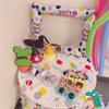 Mantel de plástico PEVA desechable transfronterizo con estampado de globos, mantel de patrón especial para fiestas navideñas de Amazon