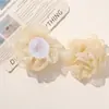 Tecido de Renda Suave e Etéreo Estilo Japonês com Bordas Queimadas, Acessórios de Flor de Camélia, Roupas DIY, Acessórios para Cabeça, Boutonnières, Acessórios para Sapatos e Chapéus