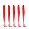 Tornillo para señuelo de pesca gusano suave con cola en T 5 cm/6 cm/7.5 cm señuelo artificial pesca Peces Negros picada gusano suave gusano de seda de cola única hierba suave erbio