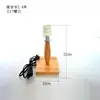 Base de lámpara de mesa de madera maciza base de madera portalámparas enchufable base de tornillo e27 base e14 bricolaje con cable con interruptor base de lámpara de mesa