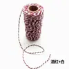 Cuerda de algodón de color de 2 mm, cuerda de color doble para bolsa, línea zongzi, cuerda de unión para etiquetas tejidas a mano DIY, cuerda de algodón gruesa y fina