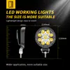 Luz LED Redonda de Trabajo para Coche de 4 Pulgadas 9LED 27W Luz de Conducción Foco Iluminación para Camión Vehículo de Ingeniería Agrícola
