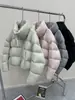 Chamarra Acolchada 90% Pluma de Pato Blanca para Mujer, Estilo Corto, Moda Invierno 2026, Chaqueta Puffer Nube Petite, Abrigo Engrosado