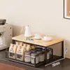 Prateleira de Armazenamento para Mesa, Prateleira de Armazenamento Multicamadas, Porta-Copos Multifuncional, Organizador de Lanches Tipo Gaveta, Item de Venda Quente Transfronteiriço