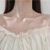Nuevo Collar con Letra de la Suerte Cadena Clavícula Femenino Popular Diseño Simple de Nicho Lujo Accesible Joyería Versátil