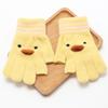 Luvas de Inverno Quentes para Crianças Meninas e Meninos, Luvas de Dedo Inteiro com Forro de Fleece para Crianças Pequenas, Luvas de Esqui de Tricô para Bebês e Crianças