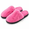 Pantuflas Mullidas para Mujer Caramelo Otoño Invierno Nueva Moda Hogar Interior Tacón Alto Punta Cerrada Zapatos de Mujer Fabricante Venta al por Mayor