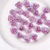 Ins cuentas de corazón repujado de colores con orificio recto de doble cara electrochapadas accesorios de materiales para pulsera collar joyería cuentas sueltas
