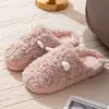 Pantuflas de Algodón para Mujer en Invierno, Lindos Zapatos de Casa para Pareja, Zapatos Cálidos de Algodón, Pantuflas de Felpa Antideslizantes para Hombre