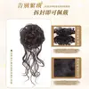 Elástico para Coque com Cordão, mesmo estilo do penteado da maquiadora, Presilha para Coque 'Bigode de Dragão', Coque Naturalmente Volumoso 'Botão de Flor'