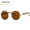 Nuevas Gafas de Sol Modernas Cabeza de Leopardo Yuanbao 5216 Combinan con Todo Hombres y Mujeres Gafas de Sol Personalizadas Gafas de Sol de Moda para Sesiones de Fotos Callejeras