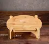 Bambú y madera botella para remojar vino frasco para jugo de frutas base de cubo para enzimas tetera de cerámica maceta pecera piedra extraña base de madera maciza bandeja