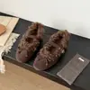 Zapatos Planos Retro Marrones de Gamuza Mary Jane para Mujer 2026 Nuevos Puntera Redonda Correa de una Hebilla Lazo Forro de Terciopelo Peludo