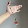 Colar Pingente Geométrico Vintage Âmbar Sintético Luxo Leve Alto Padrão Artesanato Pesado Estilo Étnico Corrente Longa para Suéter para Mulheres