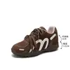 Zapatos de Entrenamiento Alemanes que Aumentan la Altura 6cm para Mujer 2026 Otoño/Invierno Nuevo Estilo Zapatos Casuales Color Avena Zapatos Blancos Zapatos para Mujer que Aumentan la Altura Interior