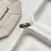 Anel Geométrico Único Estilo Doce-Cool em Forma de C com Zircônia para Mulheres, Novo Design Vintage Ondulado com Cravação de Diamante, Banda Aberta Larga Ajustável