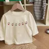 Nueva Camiseta de Manga Larga 100% Algodón Elefantito Ropa de Otoño para Niños Niños Pequeños Niños Niñas Primavera Otoño Top Más Vendido