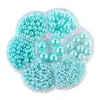 Perlas de Imitación ABS Perforadas de Tamaños Mixtos de 3-12 mm Accesorios para Joyería DIY Materiales Perlas de Plástico Cuentas para Ensartar Perlas de Imitación Perlas Sueltas