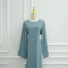 Top de manga larga talla grande 2026 Loriya con detalles de corbata, modelo LR1102