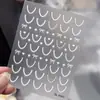 Pegatinas para Manicura Francesa con Borde de Encaje con Base Adhesiva Plana, Pegatinas Versátiles de Color Sólido para Uñas Francesas DIY, Accesorios Modelo Sl