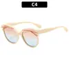 Gafas de sol de moda ojo de gato europeas y americanas 2026, elegantes y versátiles, gafas de sol casuales con protección UV, estilo callejero de moda