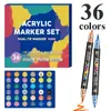 El Juego de Marcadores Acrílicos de Doble Punta Más Vendido de Amazon con Marcadores Extraíbles Apilables, Plumas Especiales para Dibujo para Estudiantes