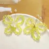Estilo Pastoral Linda Flor de Perla Seda Retorcida Cristal Mariposa DIY Hecho a Mano Pin Lateral Accesorios para el Cabello Tocado Zapatos Accesorios de Flor