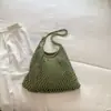 Bolso de Hombro Grande de Paja Tejida Hueca de Nuevo Estilo Verano 2026 para Mujer Bolso Nuevo de Verano 2026