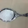 Espejo de Maquillaje de Mano HD Estilo Coreano Patrón Retro Espejo de Belleza Estilo Europeo Espejo Portátil Espejo de Mano Plegable Portátil de Princesa