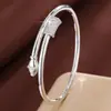 Pulsera de circón de diamantes completos transfronteriza, estilo de lujo ligero, dos tonos dorado y plateado, joyería versátil para mujer, directo del fabricante