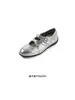 Sapatilhas femininas de couro com aumento interno de altura, novo estilo 2026, sapatos Mary Jane versáteis com tiras cruzadas e um toque esportivo