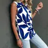 Camisas para Mujer Estilo Europeo y Americano Estampado Regular 2026 Nuevas Sencillas Adelgazantes Tops Versátiles de Verano Mangas Cortas para Mujer