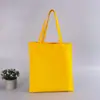 Bolsa de Lona Lisa Personalizada para Estudiantes, Bolso de Hombro de Lona de Color Sólido, Bolsa de Lona Pintada a Mano DIY
