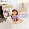 Ropa para muñeca de patata 14cm ropa para muñeca mini falda tocado chaleco overol conjunto camiseta