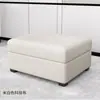 Banqueta de armazenamento para casa, design moderno e luxuoso, pode ser usada como banco para trocar de sapatos ou como apoio para os pés na sala de estar, feita com tecido tecnológico
