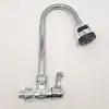 Grifo universal grifo de cocina en la pared frío único universal para lavabo de platos grifo de cocina de acero inoxidable grifo de balcón