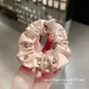 Elástico de Cabelo Pequeno Intestino de Cetim Pérola de Alta Qualidade para Mulheres Laços de Cabelo Doces Corda de Cabelo para Rabo de Cavalo Corda de Cabeça Elástico Acessórios de Cabelo Corda de Cabelo