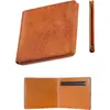 Cartera Bi-Fold de Cuero para Hombre Estilo Japonés Rakuten Tochigi Transfronteriza Ultra-Delgada Corta Bolsa con Cremallera para Almacenamiento de Negocios