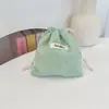 43222 Bonita bolsa de almacenamiento con cordón, bolsa de tela pequeña y fresca de verano, bolsa roja para artículos diversos, bolsa de viaje para cambiarse