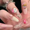Borboleta de Cristal de Gelo Olho de Gato Nail Art Unhas Usáveis High-End Blush Suave Noiva Iluminador Desejo Puro Estilo Estudante Ins