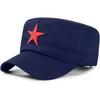 Sombrero de Estrella de Cinco Puntas con Copa Plana, Sombrero de Estrella de Cinco Puntas Verde Puro, Sombrero de Estrella Roja, Parasol, Protección Solar, Sarga de Lona, Suministro de Viaje