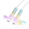 Cubierta Protectora para Cable de Datos, Cubierta de Silicona Antirotura, Hebilla Protectora para Enrollar, Dispositivo Protector contra Mordeduras de Cable, Cubierta Protectora para Conector