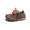 Tenis con Estampado de Leopardo para Niñas Colección Otoño 2026 Moda Infantil Transpirables Casuales Ligeros para Niños Pequeños Modernos