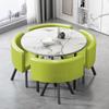 Mesa de recepção simples e cadeira combinação mesa de negociação loja de recepção mesa e cadeira escritório lazer pequena mesa redonda quadrada mesa de jantar nórdico