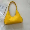 Design Personalizado Moderno Textura 2026 Outono Nova Moda Cor Sólida Grande Capacidade Simples Abaixo do Braço Ombro Único Bolsa Feminina