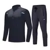 Chaqueta deportiva personalizada de secado rápido para otoño e invierno, absorbe la humedad, secado rápido, cuello alto, sudadera de manga larga, conjunto largo para ciclismo y fitness