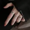 Anillo de Plata Esterlina 925 para Mujer Estilo Japonés y Coreano Estilo Frío Nicho Ins Trendy Retro Amor Apertura Celebridad de Internet Anillo Dulce para Estudiantes