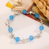 Pulseira Cristal Multicamadas Nova Boêmia Transfronteiriça Pulseira Pingente Estrela do Mar Conjunto de Pulseiras com Contas Coloridas Mulheres
